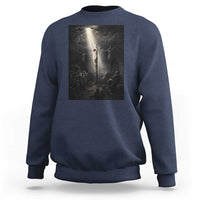 Jesus Christ Crucifixion Scene Religious Christian Easter Sweatshirt