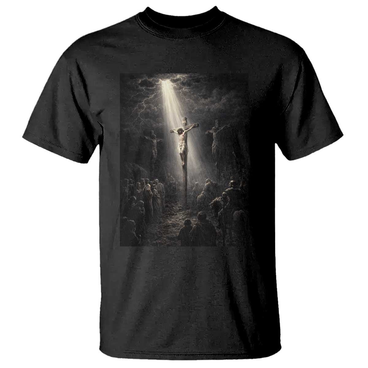 Jesus Christ Crucifixion Scene Religious Christian Easter T Shirt