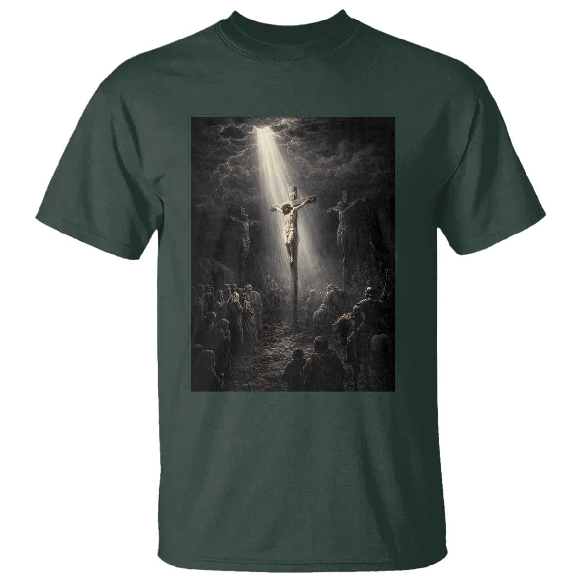 Jesus Christ Crucifixion Scene Religious Christian Easter T Shirt