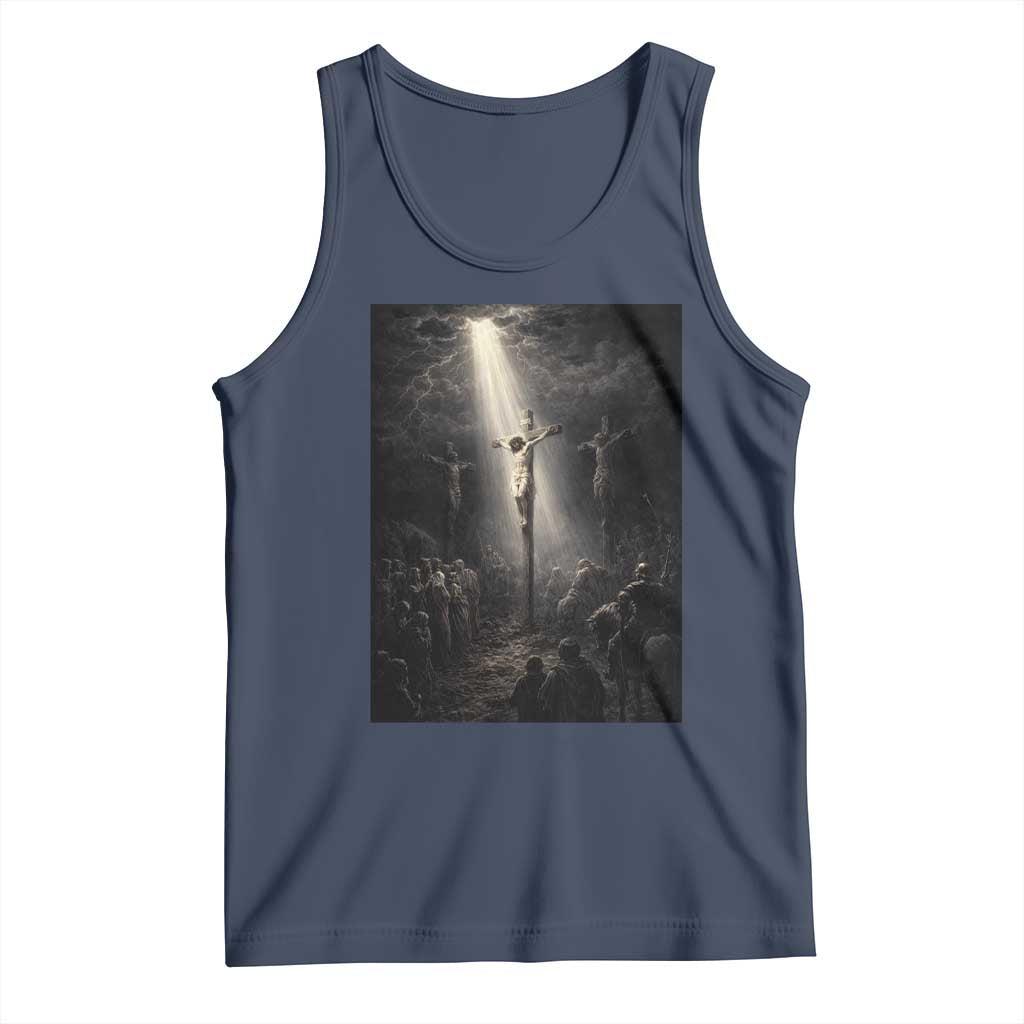 Jesus Christ Crucifixion Scene Religious Christian Easter Tank Top