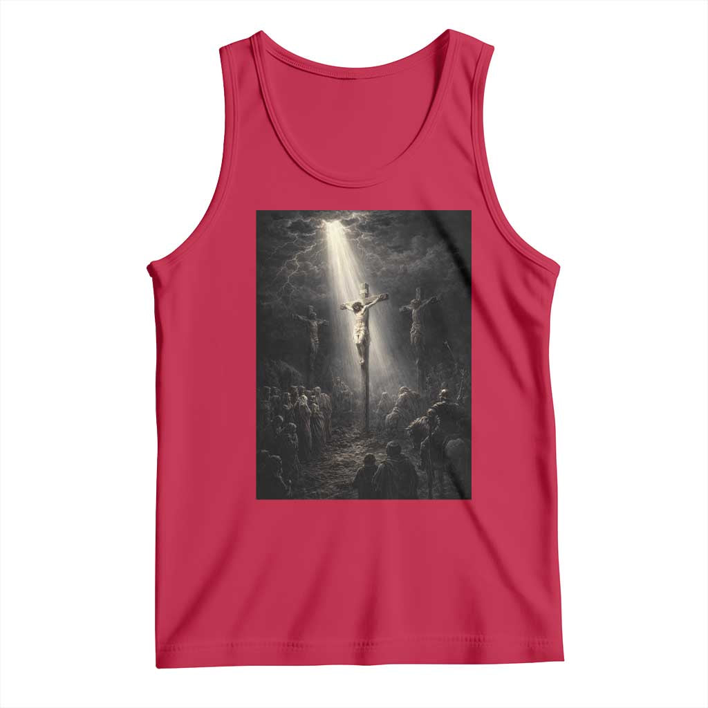 Jesus Christ Crucifixion Scene Religious Christian Easter Tank Top
