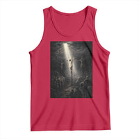 Jesus Christ Crucifixion Scene Religious Christian Easter Tank Top