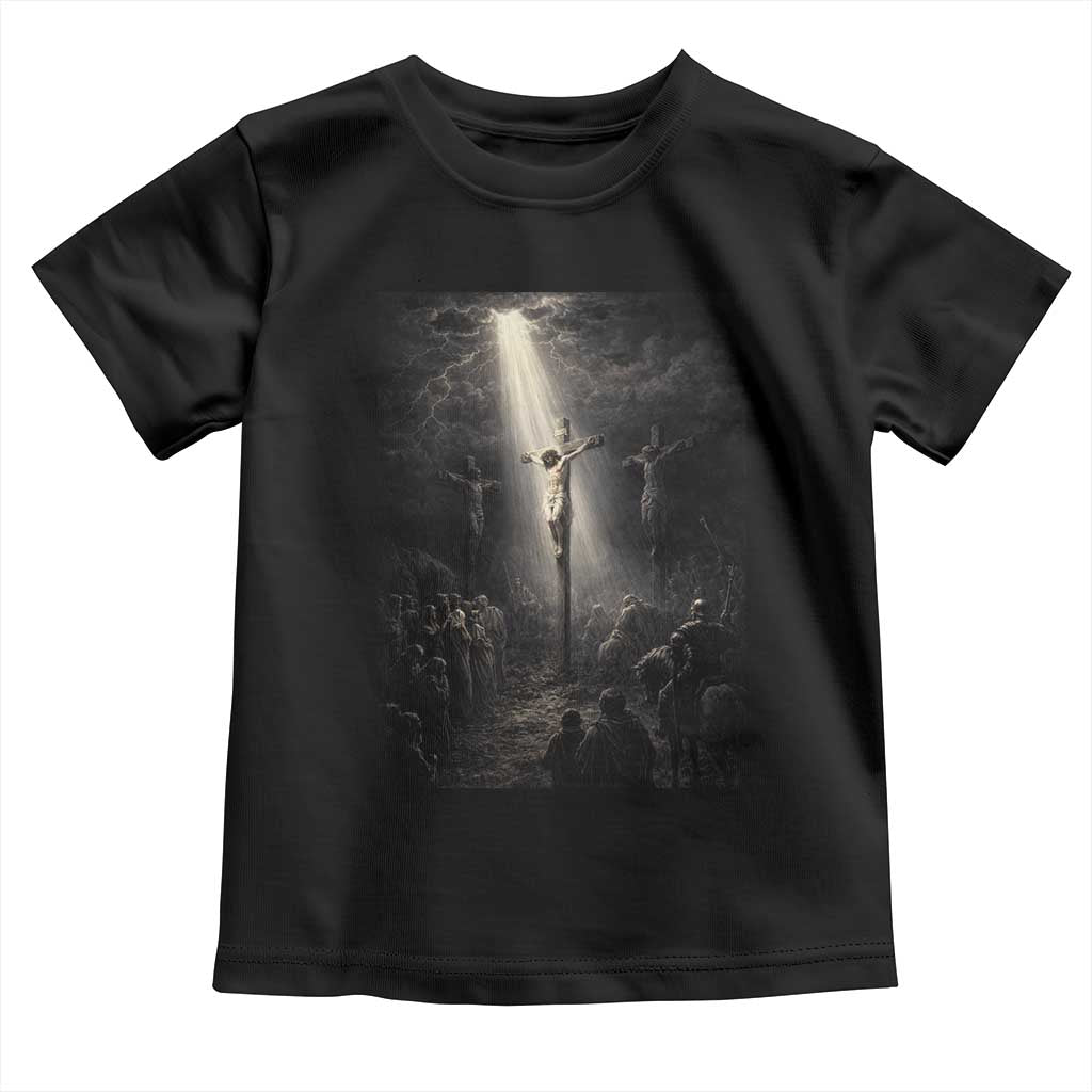 Jesus Christ Crucifixion Scene Religious Christian Easter Toddler T Shirt