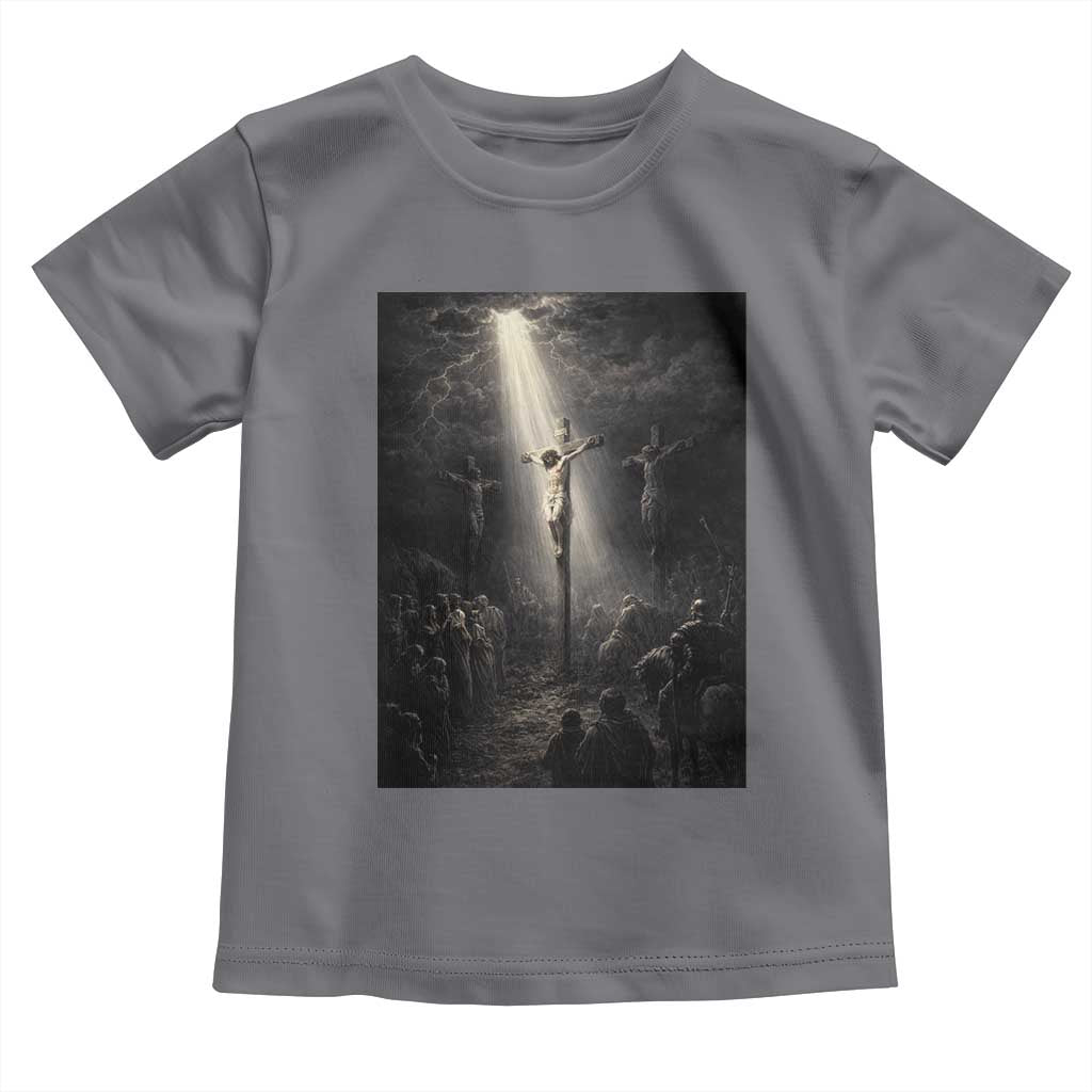 Jesus Christ Crucifixion Scene Religious Christian Easter Toddler T Shirt