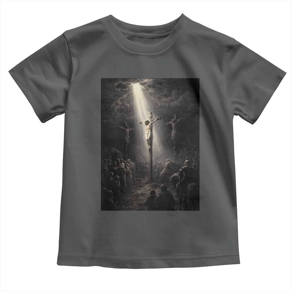 Jesus Christ Crucifixion Scene Religious Christian Easter Toddler T Shirt