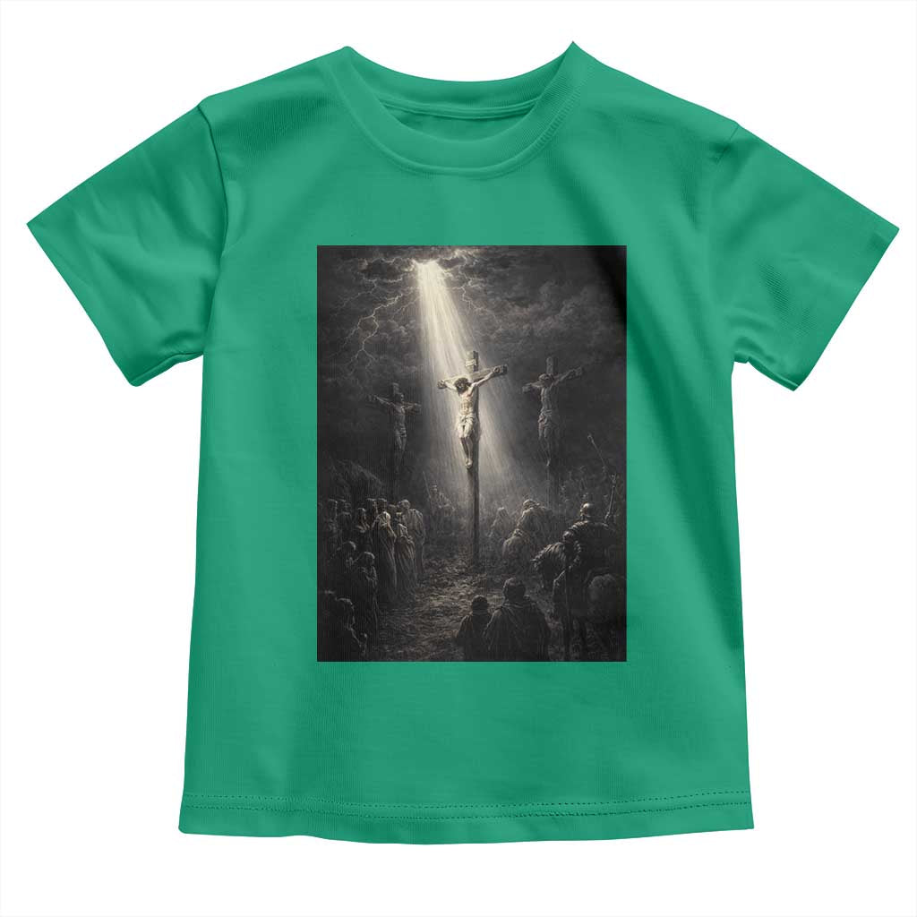 Jesus Christ Crucifixion Scene Religious Christian Easter Toddler T Shirt