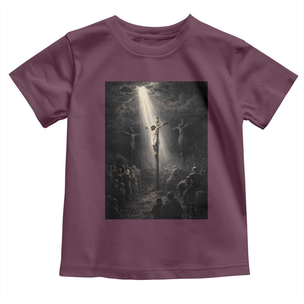 Jesus Christ Crucifixion Scene Religious Christian Easter Toddler T Shirt