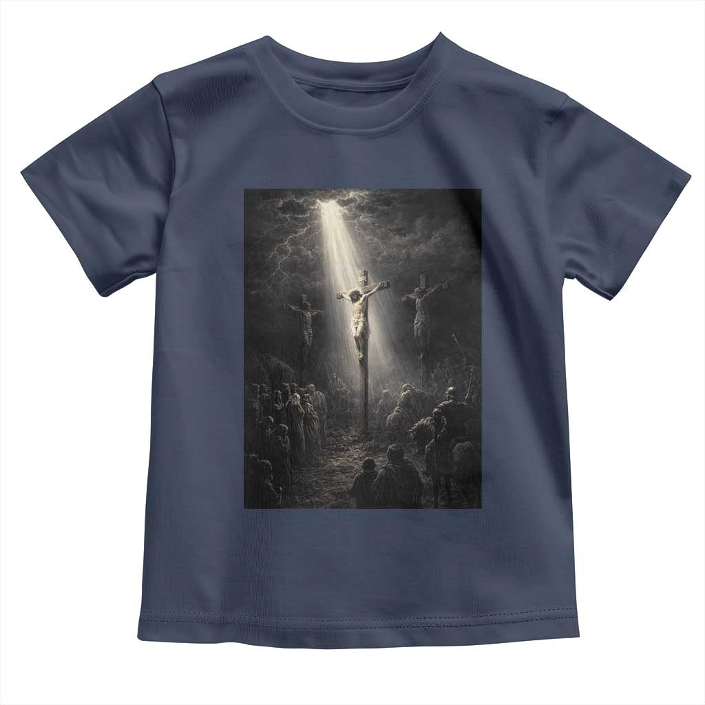 Jesus Christ Crucifixion Scene Religious Christian Easter Toddler T Shirt