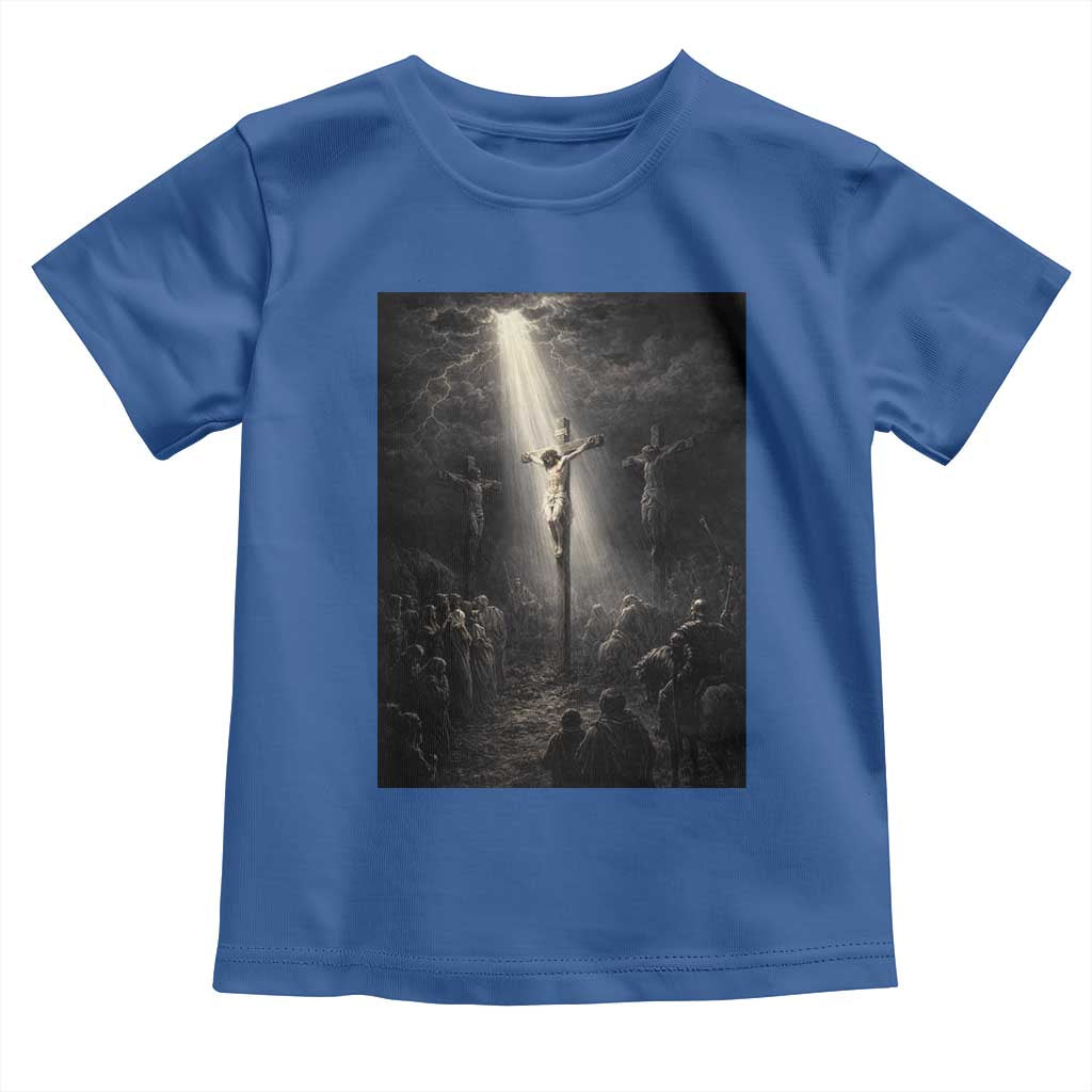 Jesus Christ Crucifixion Scene Religious Christian Easter Toddler T Shirt