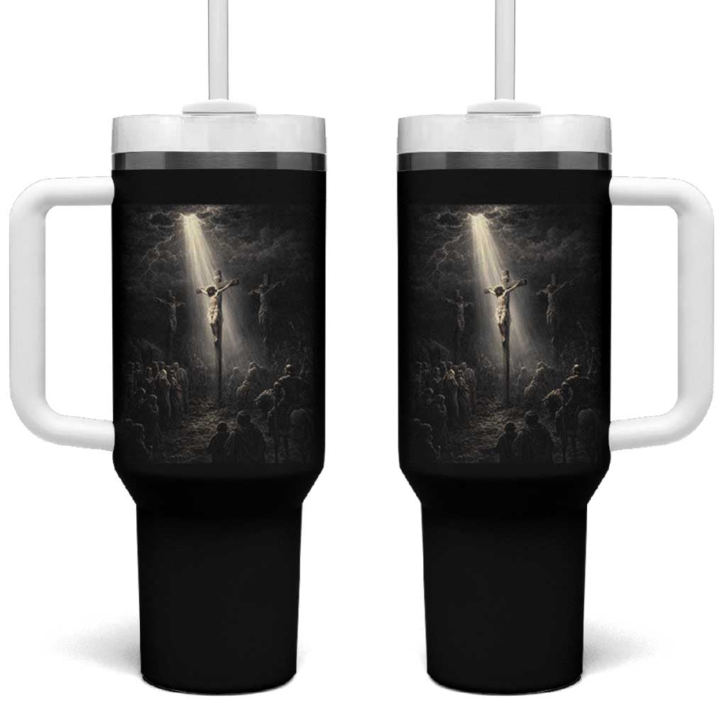 Jesus Christ Crucifixion Scene Religious Christian Easter Tumbler With Handle