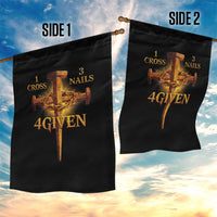 Christian One Cross Three Nails Four Given Garden Flag Jesus God