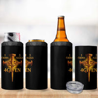 Christian One Cross Three Nails Four Given 4 in 1 Can Cooler Tumbler Jesus God