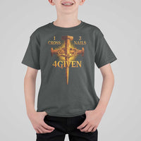 Christian One Cross Three Nails Four Given T Shirt For Kid Jesus God