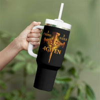 Christian One Cross Three Nails Four Given Tumbler With Handle Jesus God