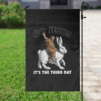 Funny Christian Easter Garden Flag Go Jesus It Is The Third Day Religious Bunny