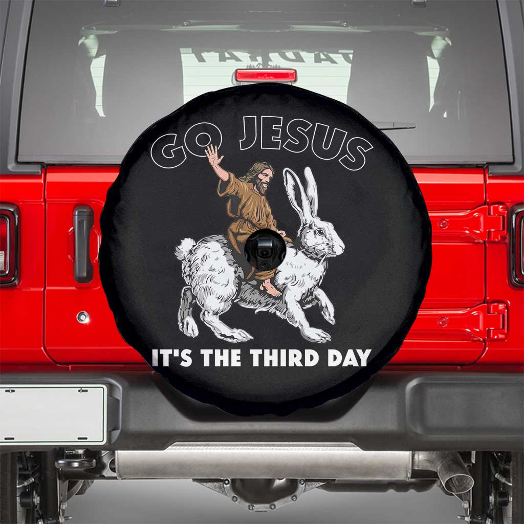 Funny Christian Easter Spare Tire Cover Go Jesus It Is The Third Day Religious Bunny