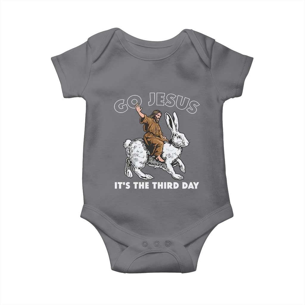 Funny Christian Easter Baby Onesie Go Jesus It Is The Third Day Religious Bunny