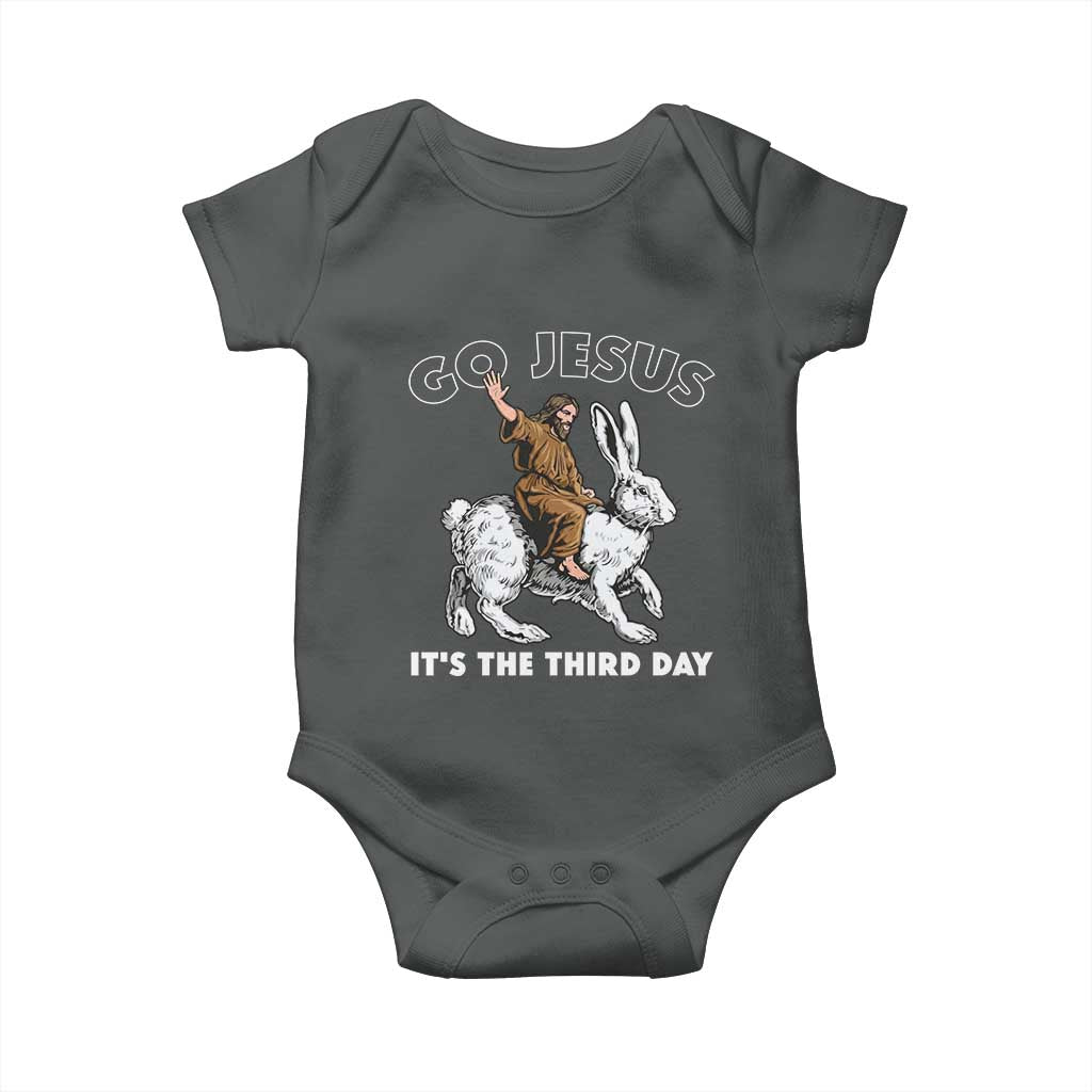 Funny Christian Easter Baby Onesie Go Jesus It Is The Third Day Religious Bunny