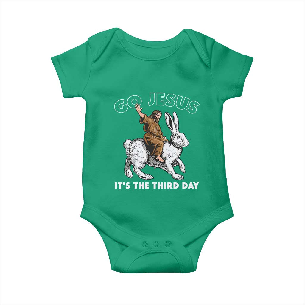 Funny Christian Easter Baby Onesie Go Jesus It Is The Third Day Religious Bunny