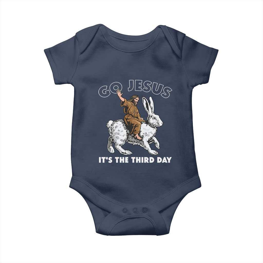 Funny Christian Easter Baby Onesie Go Jesus It Is The Third Day Religious Bunny