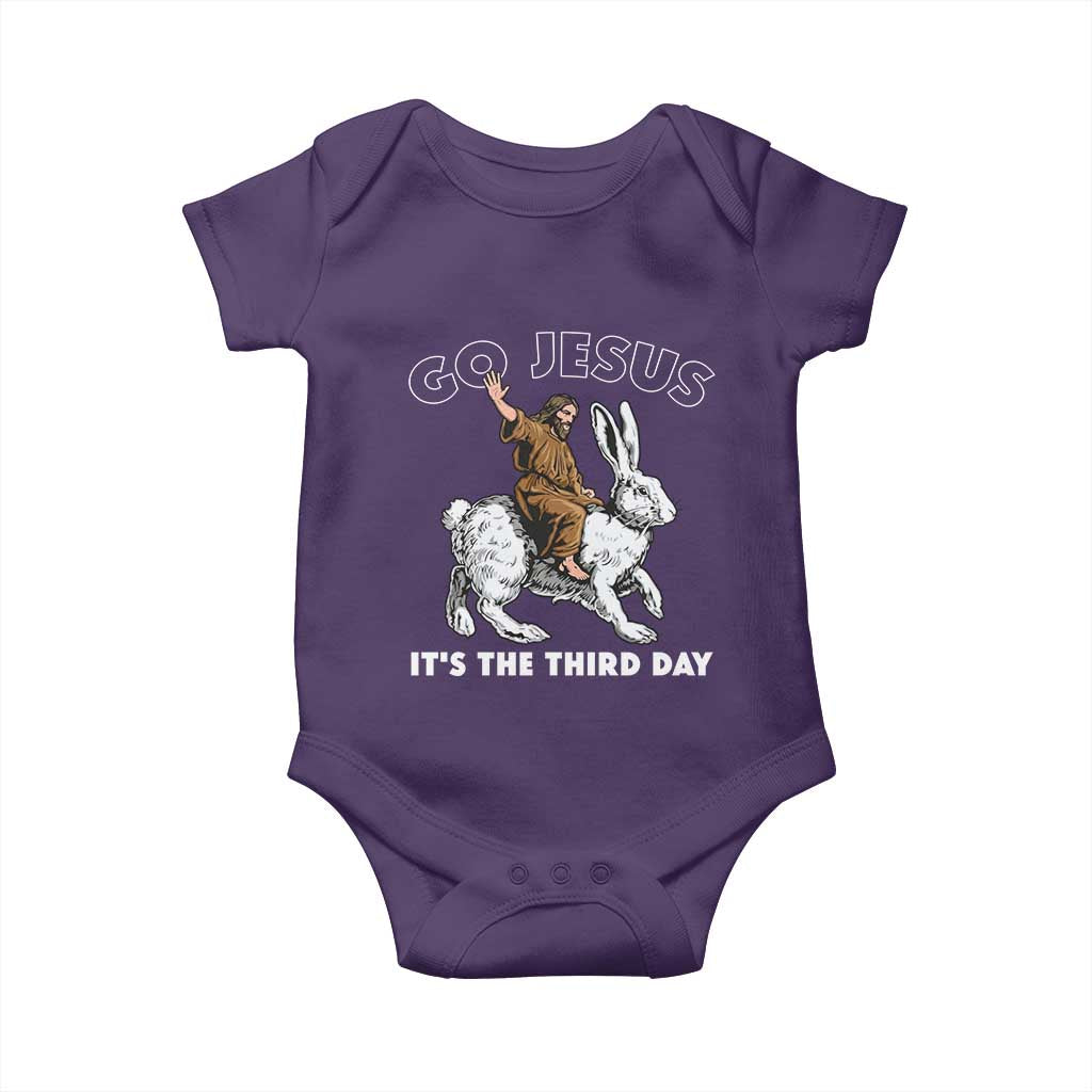 Funny Christian Easter Baby Onesie Go Jesus It Is The Third Day Religious Bunny