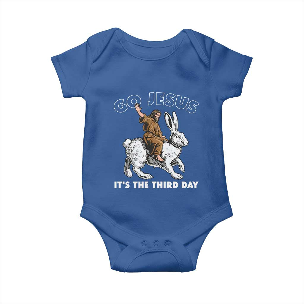 Funny Christian Easter Baby Onesie Go Jesus It Is The Third Day Religious Bunny