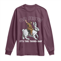Funny Christian Easter Long Sleeve Shirt Go Jesus It Is The Third Day Religious Bunny