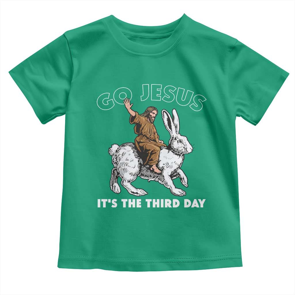 Funny Christian Easter Toddler T Shirt Go Jesus It Is The Third Day Religious Bunny