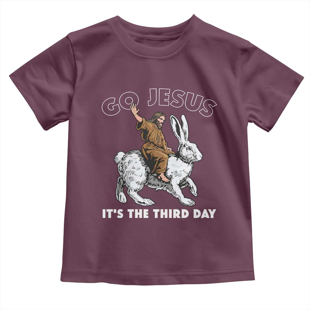 Funny Christian Easter Toddler T Shirt Go Jesus It Is The Third Day Religious Bunny