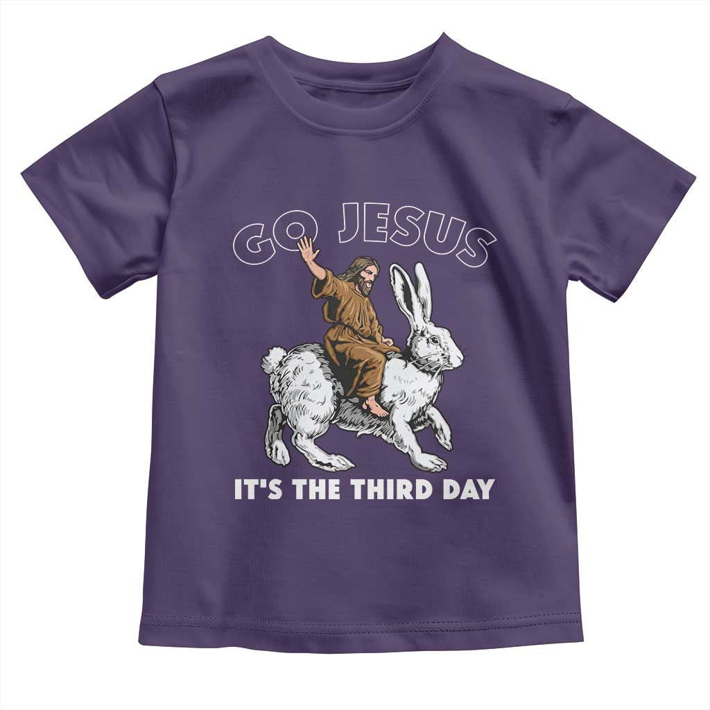 Funny Christian Easter Toddler T Shirt Go Jesus It Is The Third Day Religious Bunny