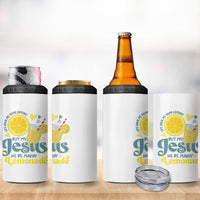 Life Gave Me Some Lemons But My Jesus He Be Makin Lemonade 4 in 1 Can Cooler Tumbler