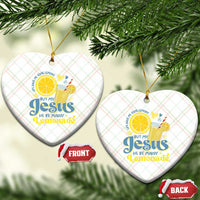 Life Gave Me Some Lemons But My Jesus He Be Makin Lemonade Ceramic Ornament