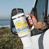 Life Gave Me Some Lemons But My Jesus He Be Makin Lemonade Tumbler With Handle