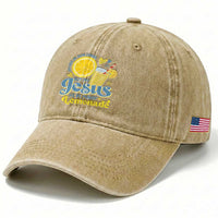 Life Gave Me Some Lemons But My Jesus He Be Makin Lemonade Washed Cotton Baseball Cap