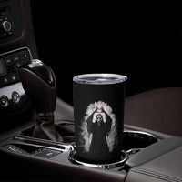 Funny Scary Bunny Face Ghost Heart Hand Sign Easter Day Tumbler Cup