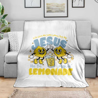 Life Gave Me Some Lemons But My Jesus He Be Makin Lemonade Throw Blanket Retro Lemon
