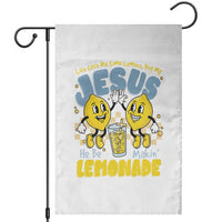 Life Gave Me Some Lemons But My Jesus He Be Makin Lemonade Garden Flag Retro Lemon