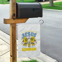 Life Gave Me Some Lemons But My Jesus He Be Makin Lemonade Garden Flag Retro Lemon