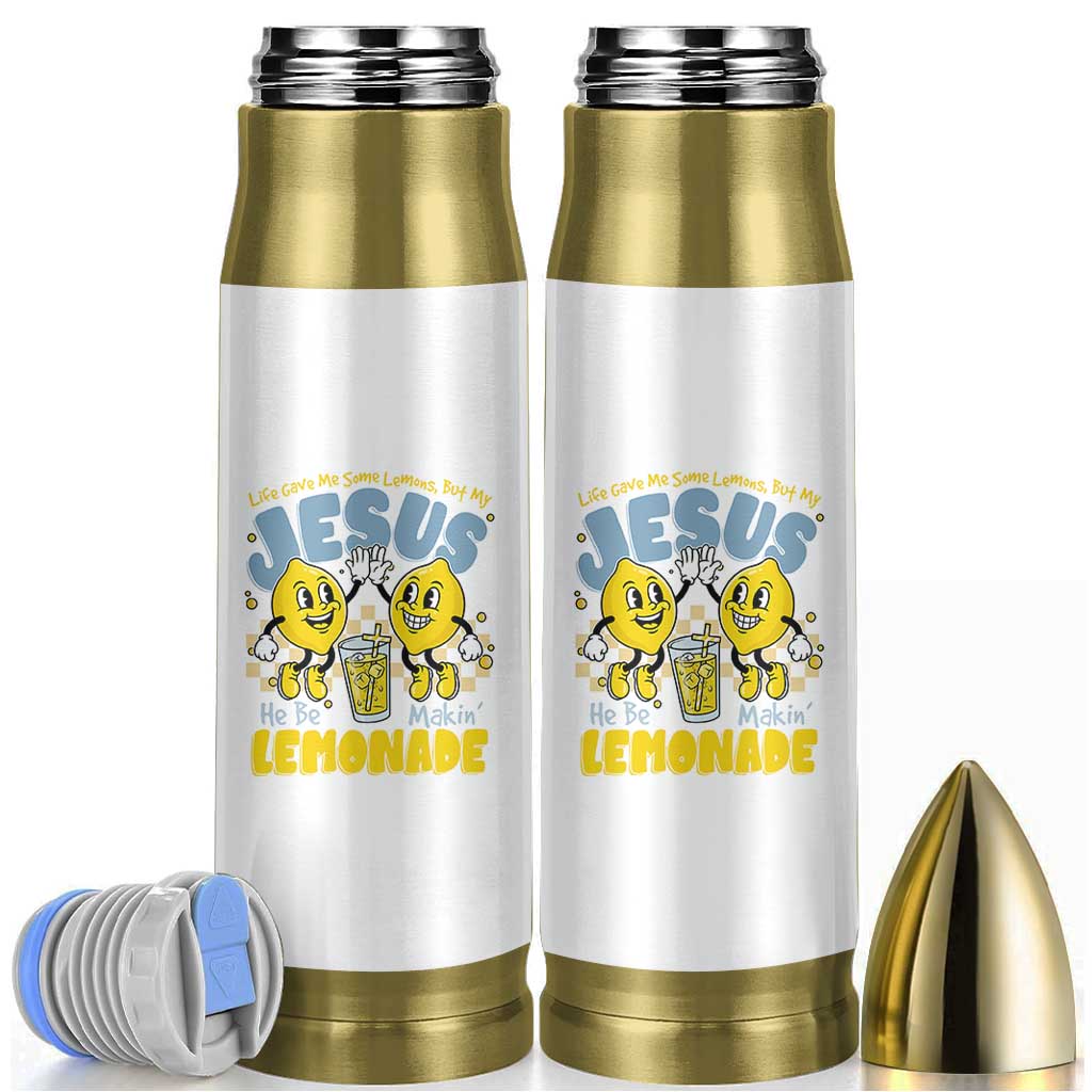 Life Gave Me Some Lemons But My Jesus He Be Makin Lemonade Bullet Tumbler Retro Lemon