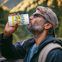 Life Gave Me Some Lemons But My Jesus He Be Makin Lemonade 4 in 1 Can Cooler Tumbler Retro Lemon