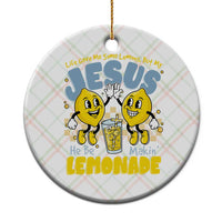 Life Gave Me Some Lemons But My Jesus He Be Makin Lemonade Ceramic Ornament Retro Lemon