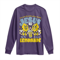 Life Gave Me Some Lemons But My Jesus He Be Makin Lemonade Long Sleeve Shirt Retro Lemon