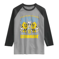 Life Gave Me Some Lemons But My Jesus He Be Makin Lemonade Raglan Shirt Retro Lemon
