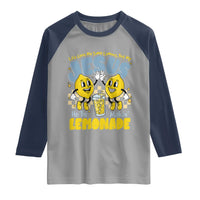 Life Gave Me Some Lemons But My Jesus He Be Makin Lemonade Raglan Shirt Retro Lemon