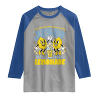 Life Gave Me Some Lemons But My Jesus He Be Makin Lemonade Raglan Shirt Retro Lemon