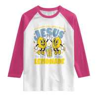 Life Gave Me Some Lemons But My Jesus He Be Makin Lemonade Raglan Shirt Retro Lemon