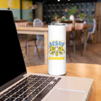 Life Gave Me Some Lemons But My Jesus He Be Makin Lemonade Skinny Tumbler Retro Lemon