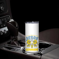 Life Gave Me Some Lemons But My Jesus He Be Makin Lemonade Skinny Tumbler Retro Lemon