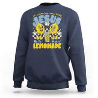 Life Gave Me Some Lemons But My Jesus He Be Makin Lemonade Sweatshirt Retro Lemon
