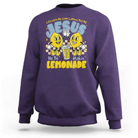 Life Gave Me Some Lemons But My Jesus He Be Makin Lemonade Sweatshirt Retro Lemon